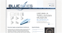 Desktop Screenshot of blueskies.fi