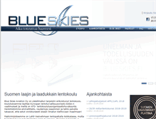 Tablet Screenshot of blueskies.fi